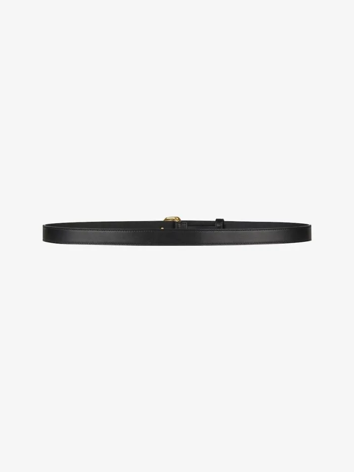 Women Belts Givenchy Belt In Leather With Gchain Buckle Black