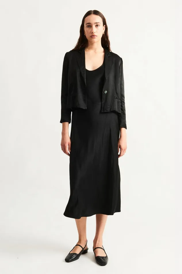 Women Black Avalon Jacket Raquel Allegra Sweaters and Knits