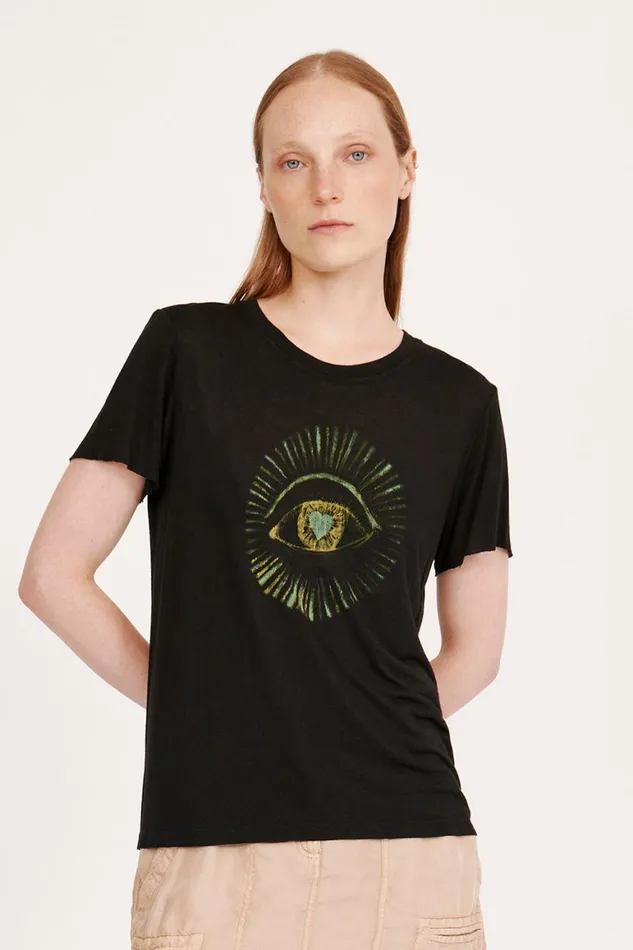 Women Black Helena Tee Raquel Allegra Tops