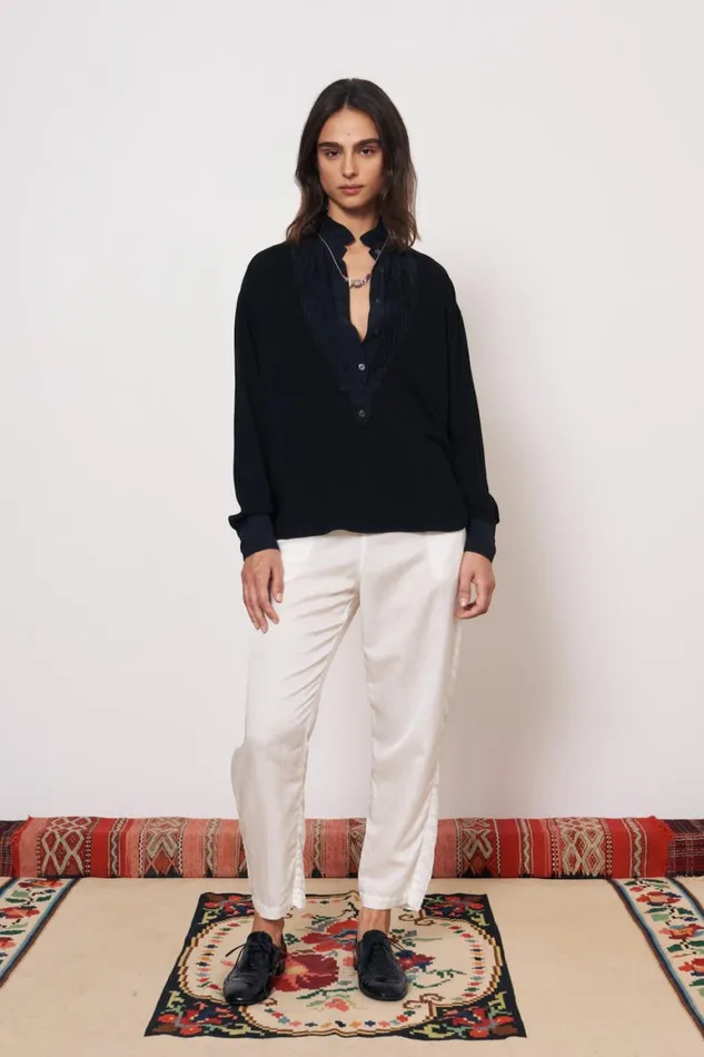Women Black Igbo Top Raquel Allegra Tops