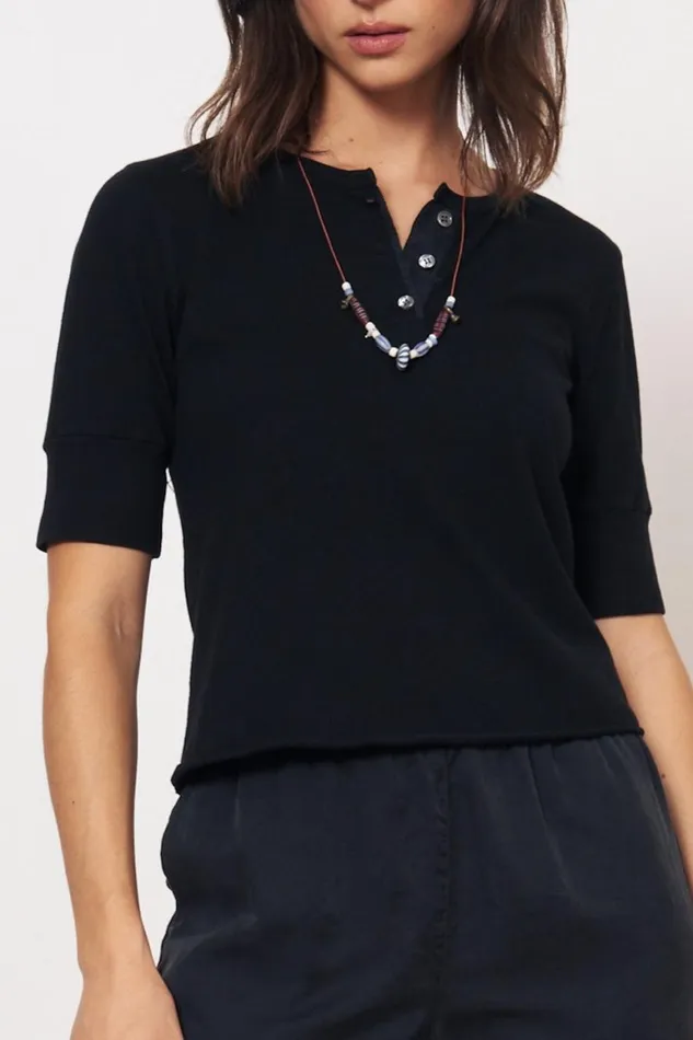 Women Black Zulu Top Raquel Allegra Tops