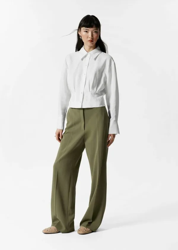 Women Blouses and Shirts and Other Stories Tapered Shirt White
