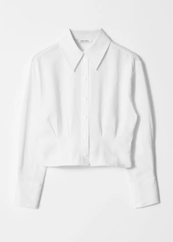 Women Blouses and Shirts and Other Stories Tapered Shirt White