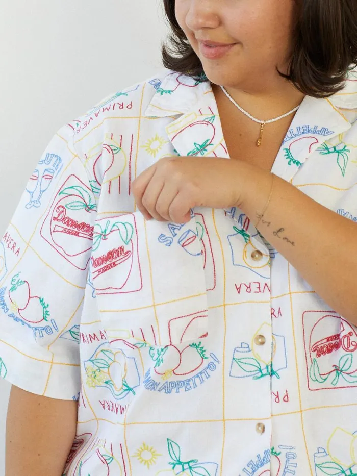 Women Bon Appetito Shirt Ecru Lisa Says Gah Tops