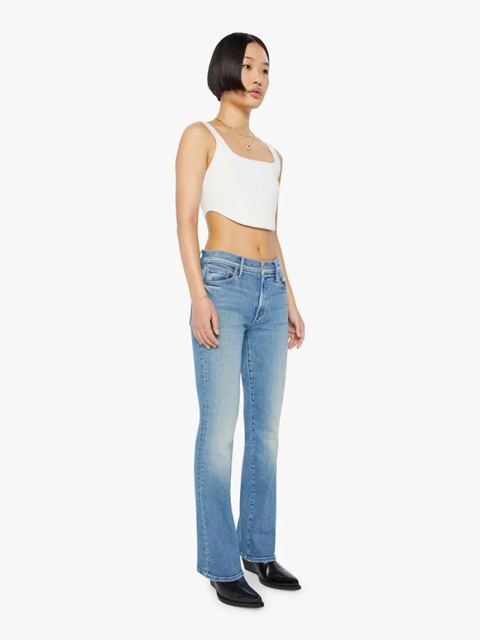 Women Bootcut Mother Denim Petites The Lil039 Outsider Sneak Wash Flag Me Down