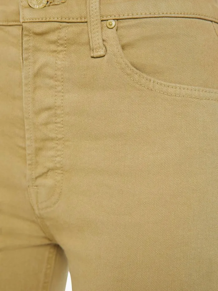 Women Bootcut Mother Denim The Tripper Flood Fray Cedar