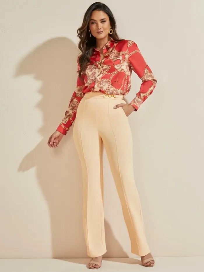 Women Bottoms GUESS Maryam Pant Whistful Peach Women Bottoms GUESS Maryam Pant Whistful Peach