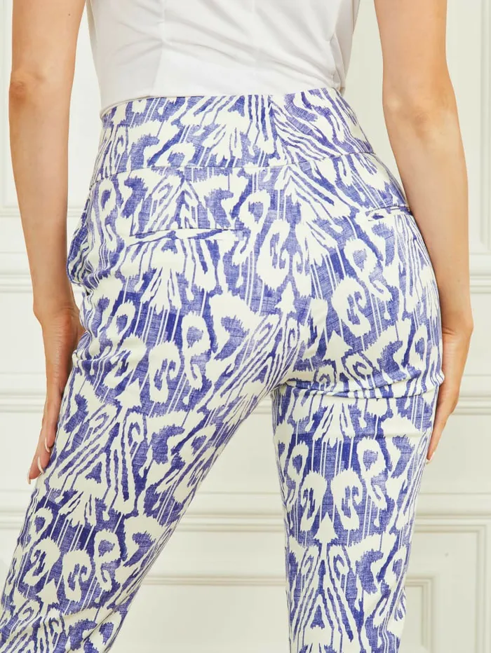 Women Bottoms GUESS Shelly Printed Pant Substance Blue Print Women Bottoms GUESS Shelly Printed Pant Substance Blue Print