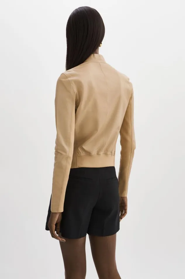 Women CHAPIN Reversible Leather Bomber Wheatgold LAMARQUE Leather Jackets Women CHAPIN Reversible Leather Bomber Wheatgold LAMARQUE Leather Jackets