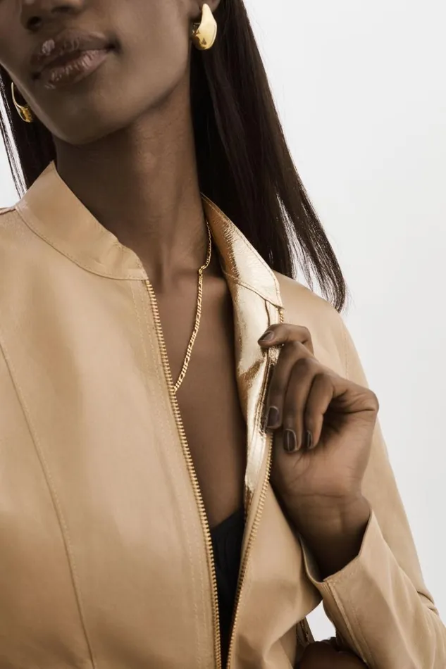 Women CHAPIN Reversible Leather Bomber Wheatgold LAMARQUE Leather Jackets Women CHAPIN Reversible Leather Bomber Wheatgold LAMARQUE Leather Jackets