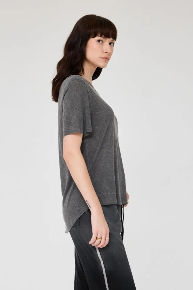 Women Charcoal Boxy Tee Raquel Allegra TShirts