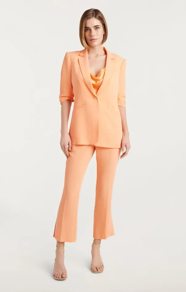 Women Cinq Sept Blazers Crepe Khloe Blazer Marmalade