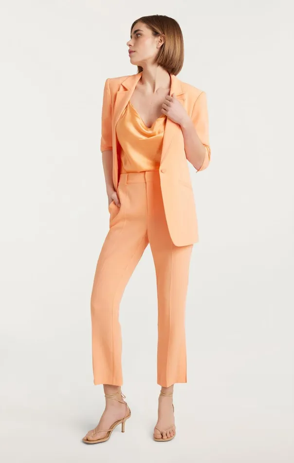 Women Cinq Sept Blazers Crepe Khloe Blazer Marmalade