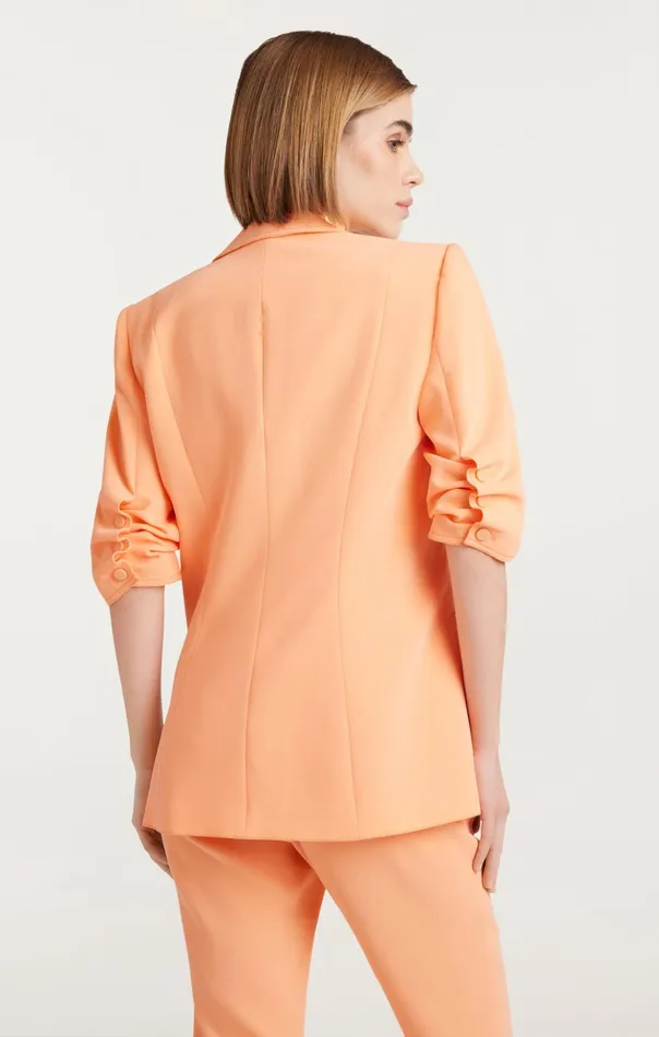 Women Cinq Sept Blazers Crepe Khloe Blazer Marmalade