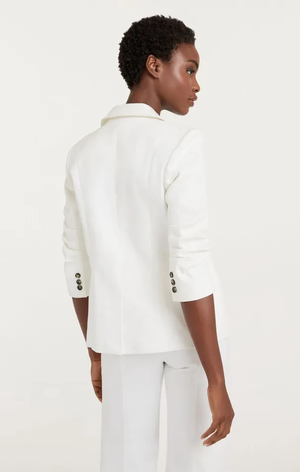 Women Cinq Sept Blazers Denim Khloe Blazer White
