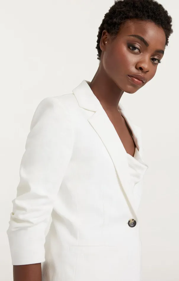 Women Cinq Sept Blazers Denim Khloe Blazer White