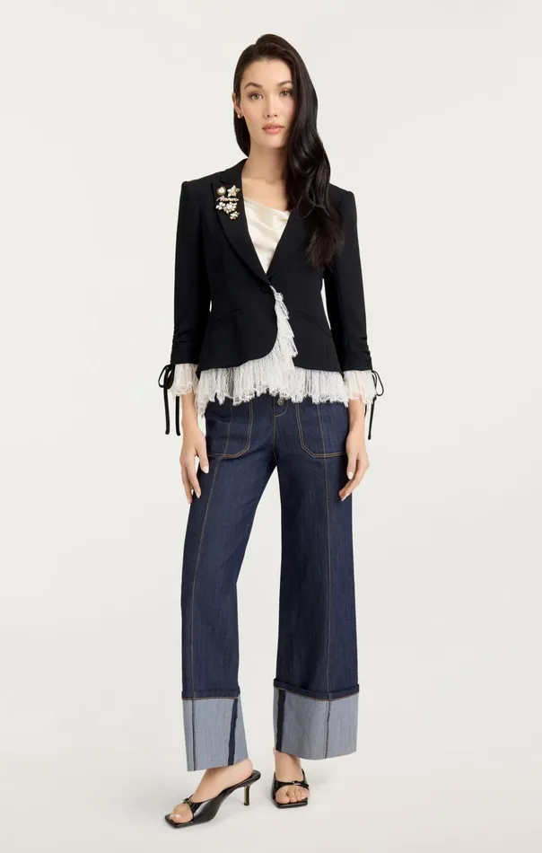 Women Cinq Sept Blazers Le Petit Roxie Blazer Blackivory