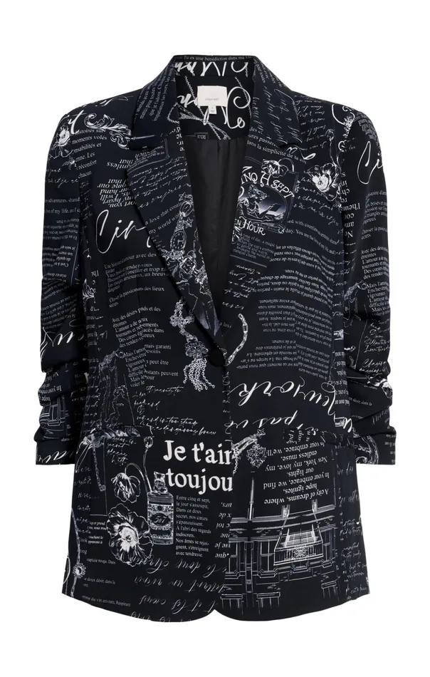 Women Cinq Sept Blazers Love Stories Kylie Blazer Blackwhite