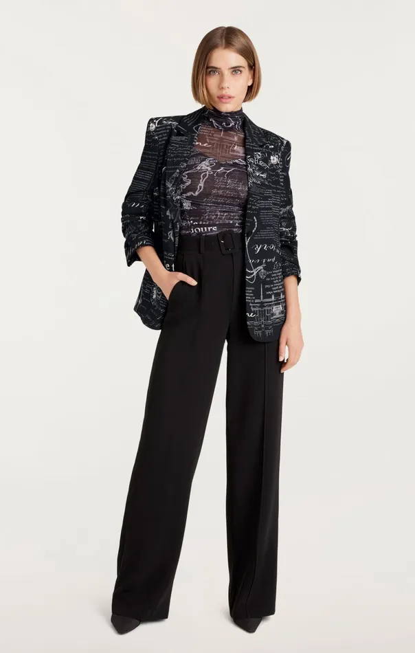 Women Cinq Sept Blazers Love Stories Kylie Blazer Blackwhite