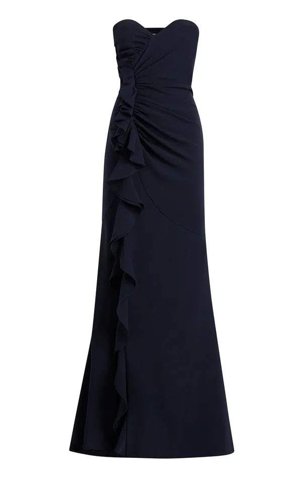 Women Cinq Sept Cocktail and Evening Hyde Gown Navy