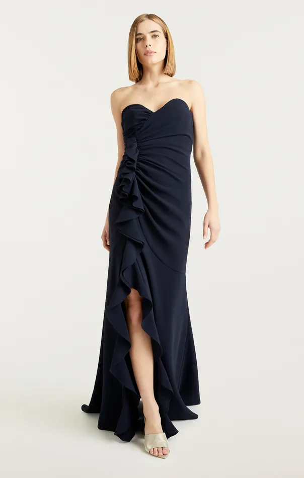 Women Cinq Sept Cocktail and Evening Hyde Gown Navy