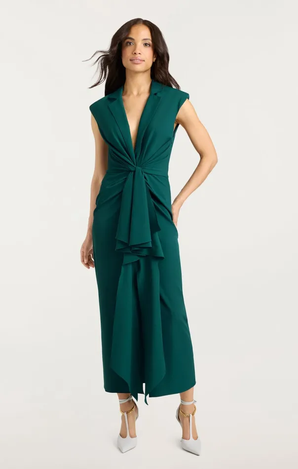 Women Cinq Sept Cocktail and Evening Padma Dress Green Onyx