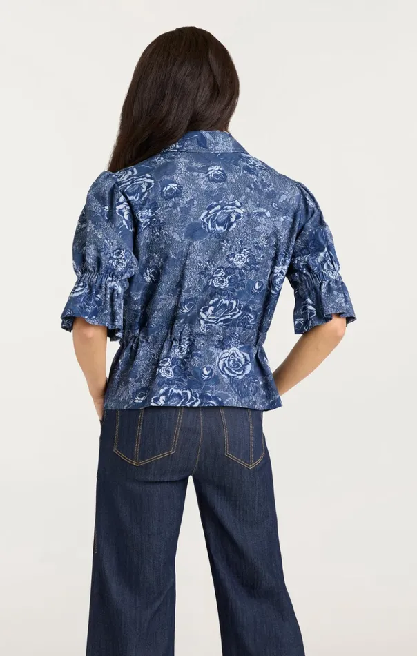 Women Cinq Sept Denim Adie Jacket Indigo Multi