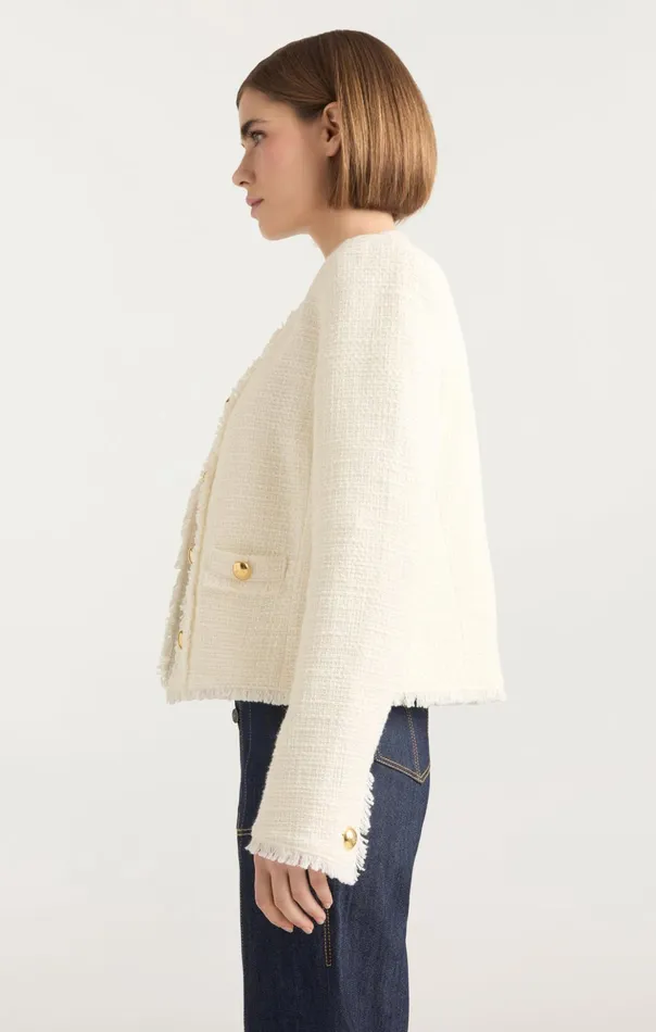 Women Cinq Sept Jackets Christie Jacket Gardenia