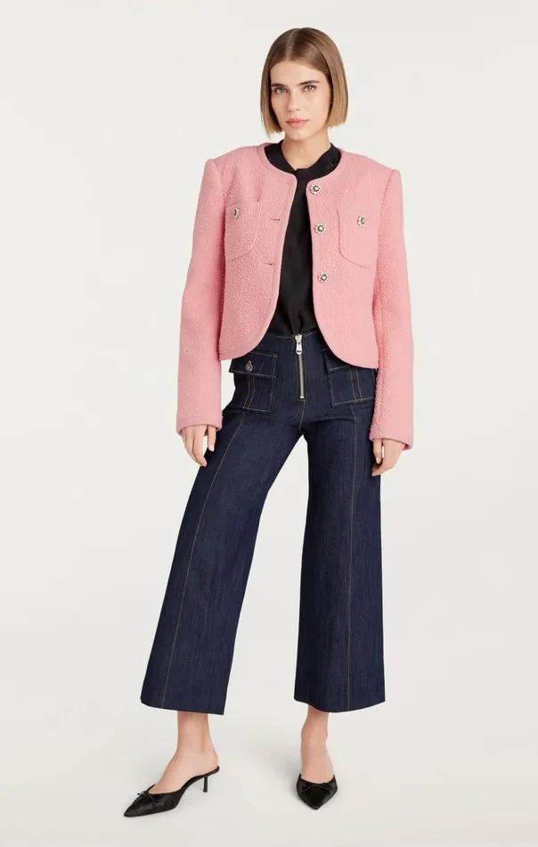 Women Cinq Sept Jackets Junia Jacket Quartz