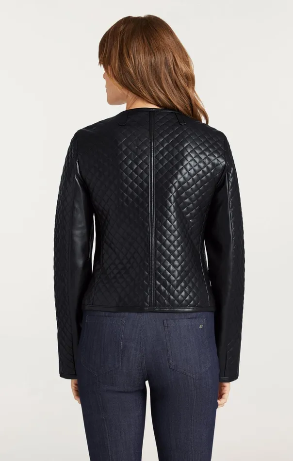 Women Cinq Sept Jackets Vegan Leather Brooke Jacket Black