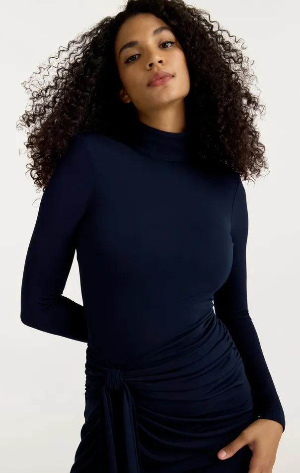 Women Cinq Sept Midi Johnson Dress Navy