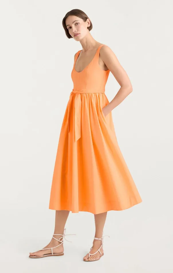 Women Cinq Sept Midi Kilah Dress Marmalade