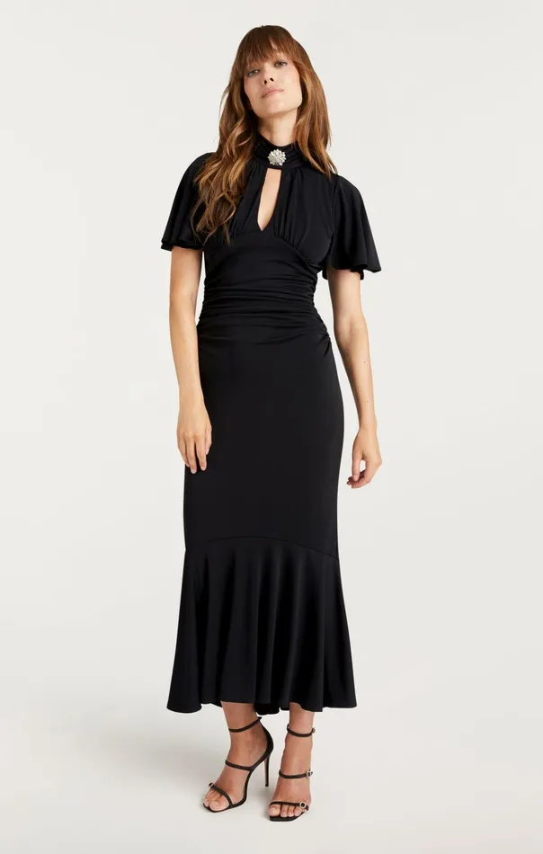 Women Cinq Sept Midi Rosita Dress Black
