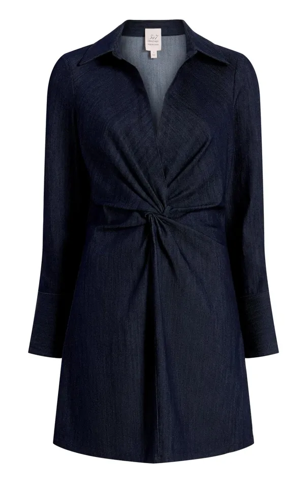 Women Cinq Sept Mini Denim Mckenna Dress Indigo