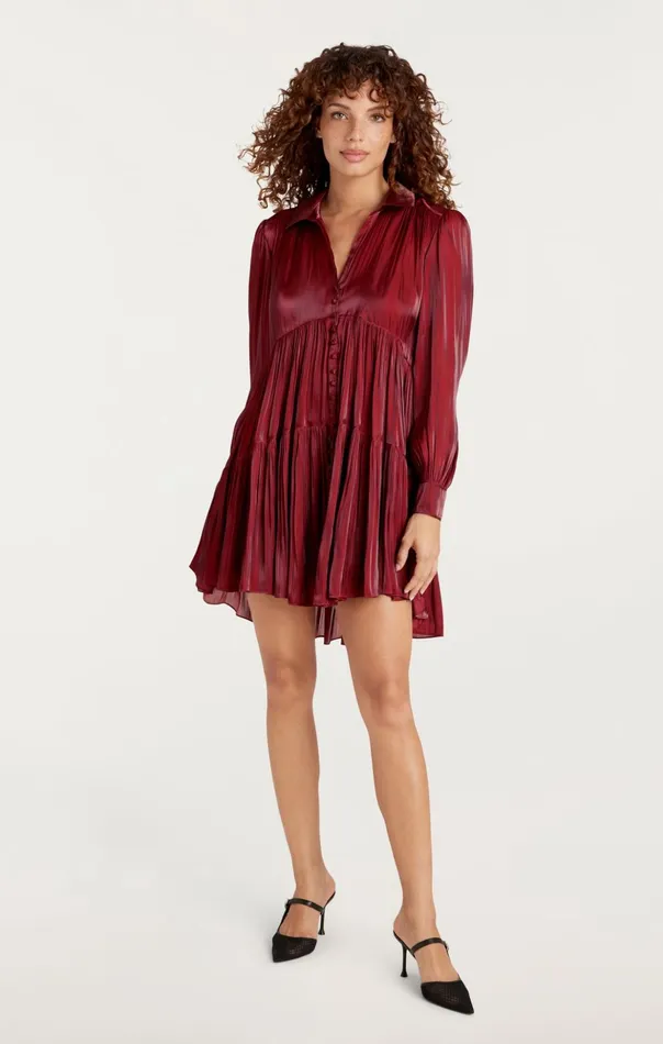 Women Cinq Sept Mini Lilly Dress Rhubarb