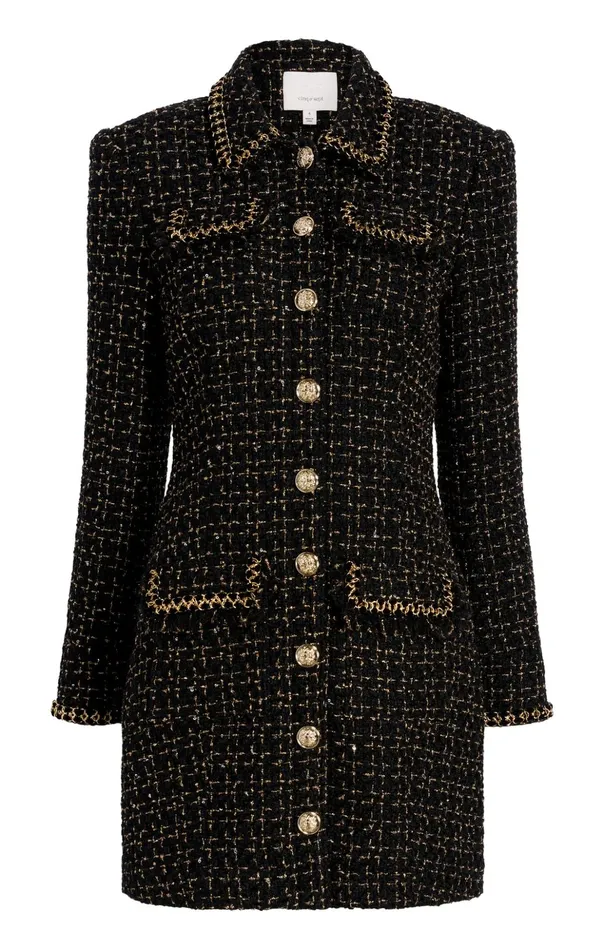 Women Cinq Sept Mini Sasha Dress Blackgold