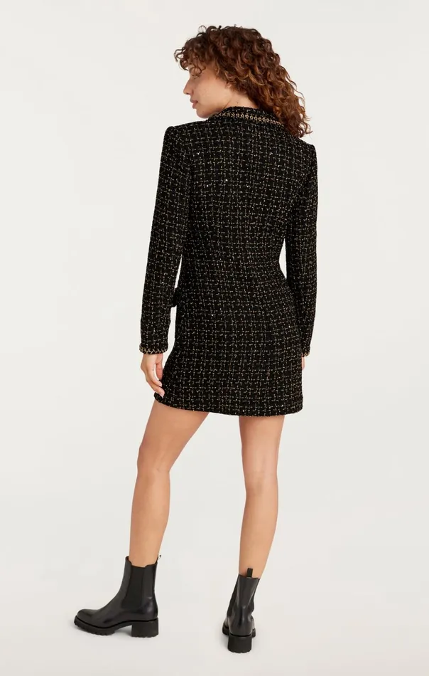 Women Cinq Sept Mini Sasha Dress Blackgold