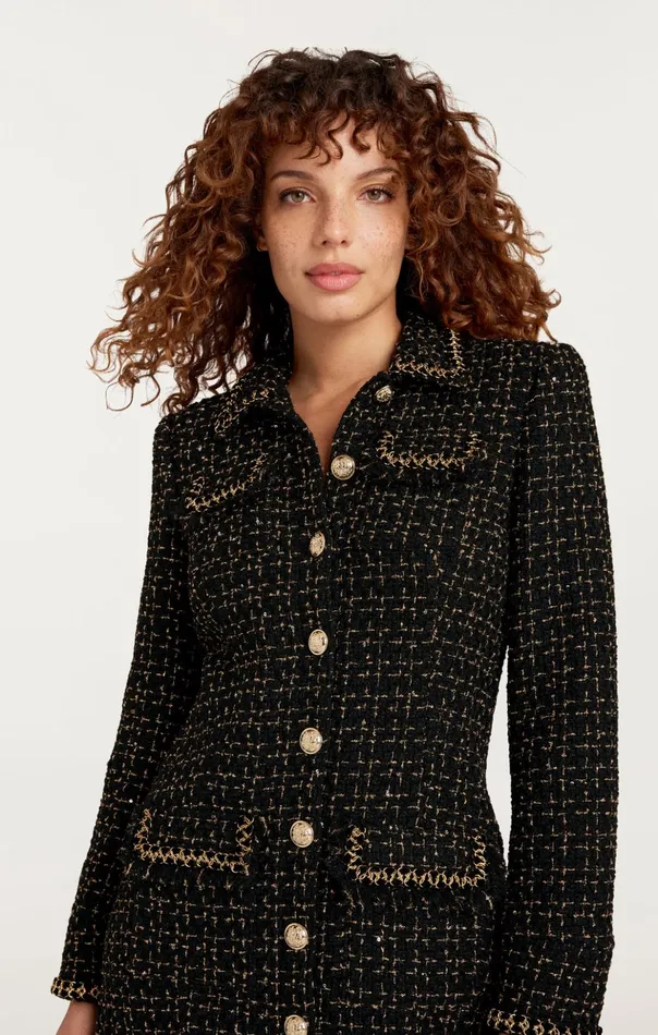 Women Cinq Sept Mini Sasha Dress Blackgold