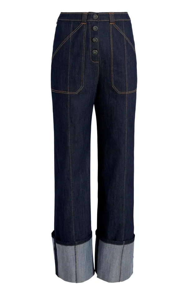 Women Cinq Sept Pants Cuffed Benji Pant Indigo