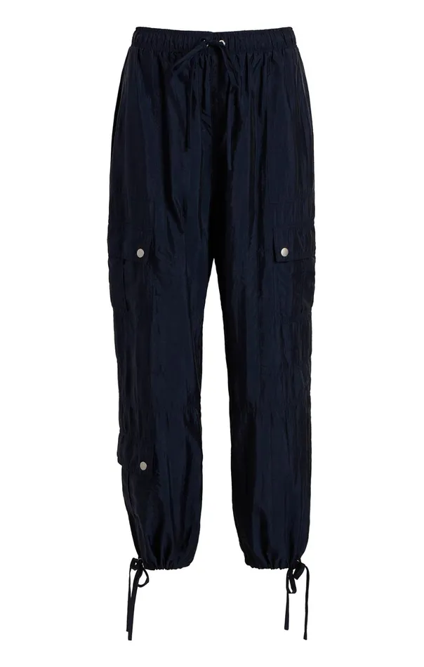 Women Cinq Sept Pants Nitsan Parachute Pant Navy