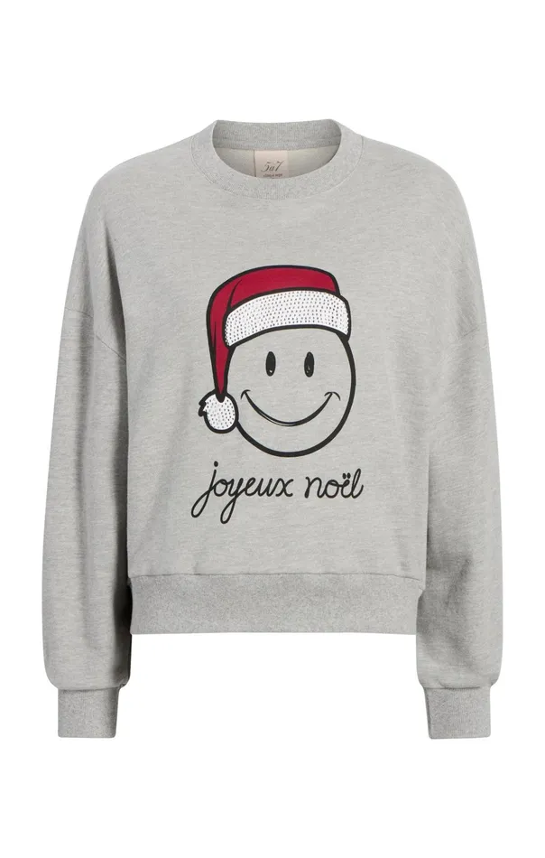 Women Cinq Sept Sweaters and Knits Heatset Smiley Joyeux Brandy Pullover Heather Greyblack Women Cinq Sept Sweaters and Knits Heatset Smiley Joyeux Brandy Pullover Heather Greyblack