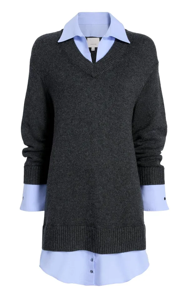 Women Cinq Sept Sweaters and Knits Santina Dress Charcoalraincloud