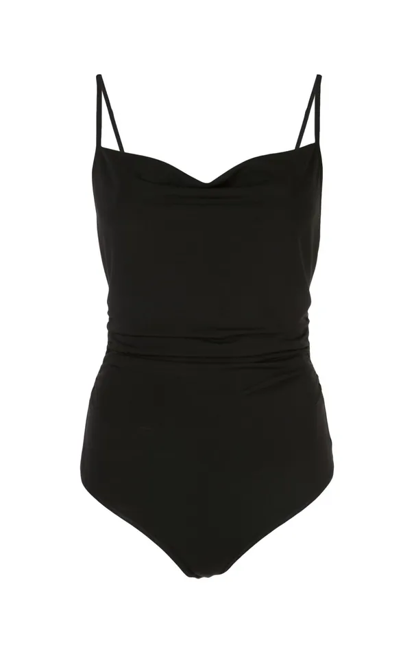 Women Cinq Sept Tank Tops and Camisoles Marta Bodysuit Black