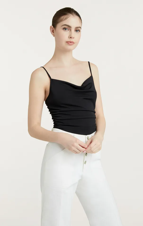 Women Cinq Sept Tank Tops and Camisoles Marta Bodysuit Black