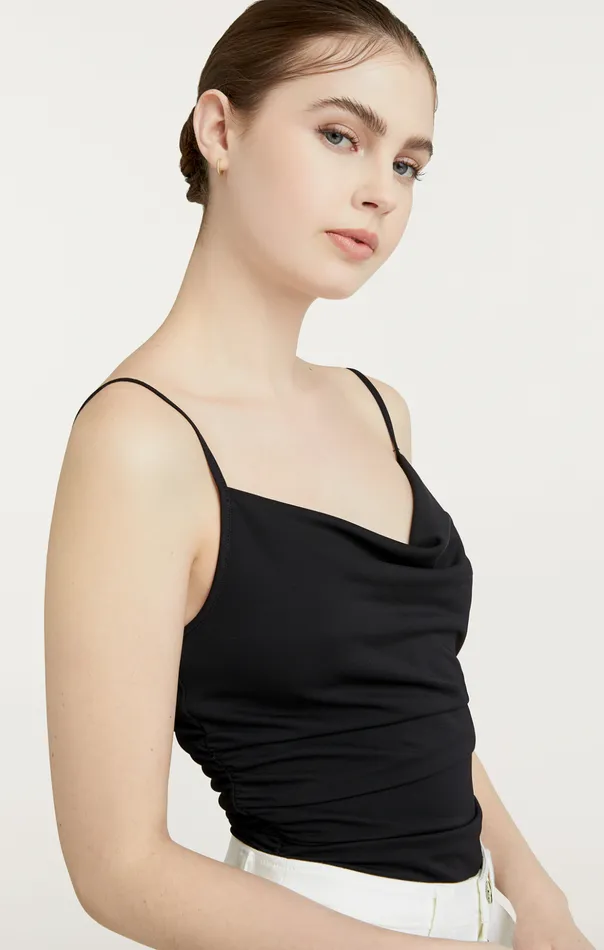 Women Cinq Sept Tank Tops and Camisoles Marta Bodysuit Black