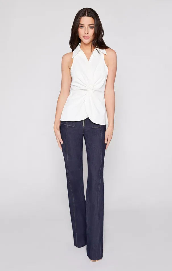 Women Cinq Sept Tank Tops and Camisoles Sleeveless Mckenna Top Ivory