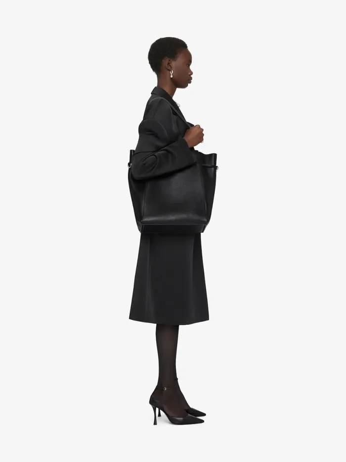 Women Coats and Jackets Givenchy Coat In Crepe And Satin Black