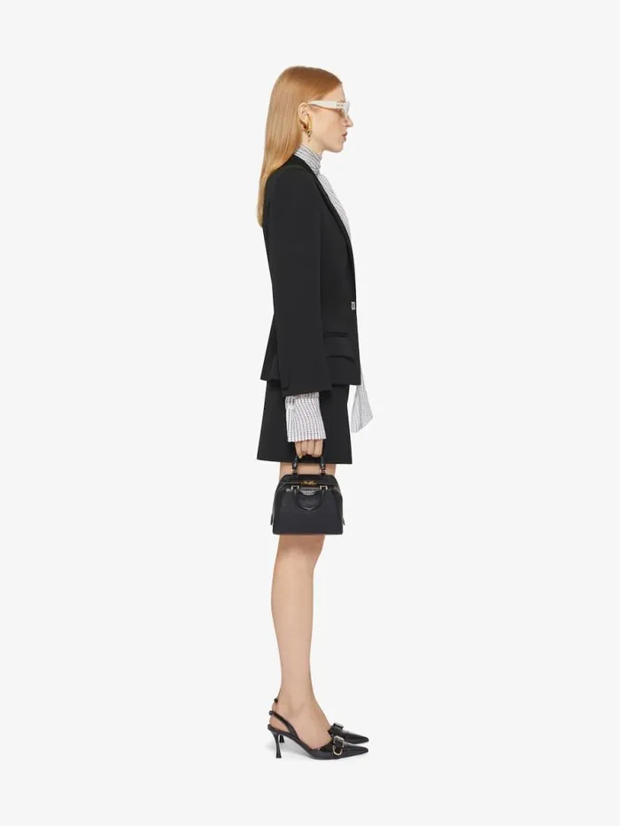 Women Coats and Jackets Givenchy Jacket In Wool With 4G Liquid Detail Black
