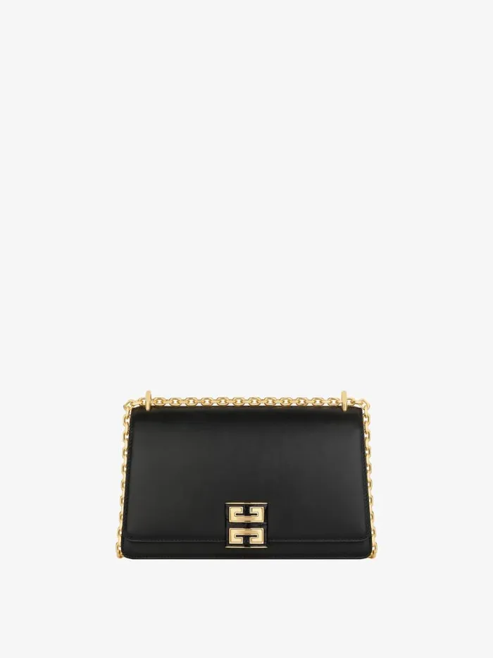 Women Crossbody Bags Givenchy Medium 4G Bag In Leather With Chain Black