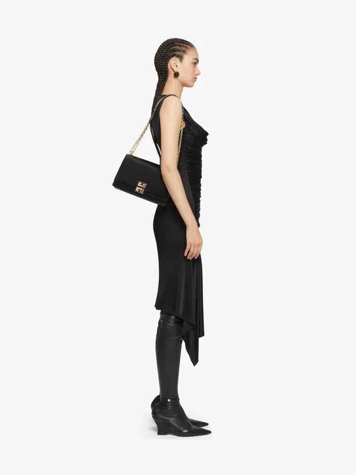 Women Crossbody Bags Givenchy Medium 4G Bag In Leather With Chain Black Women Crossbody Bags Givenchy Medium 4G Bag In Leather With Chain Black